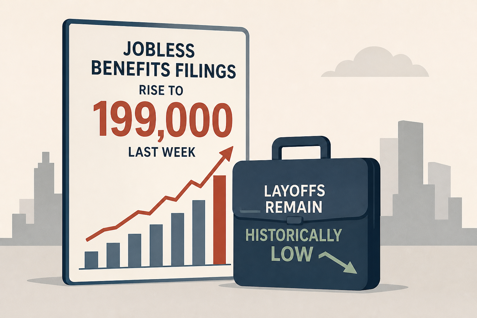 US filings for jobless benefits rise to 199,000 last week, but layoffs remain historically low