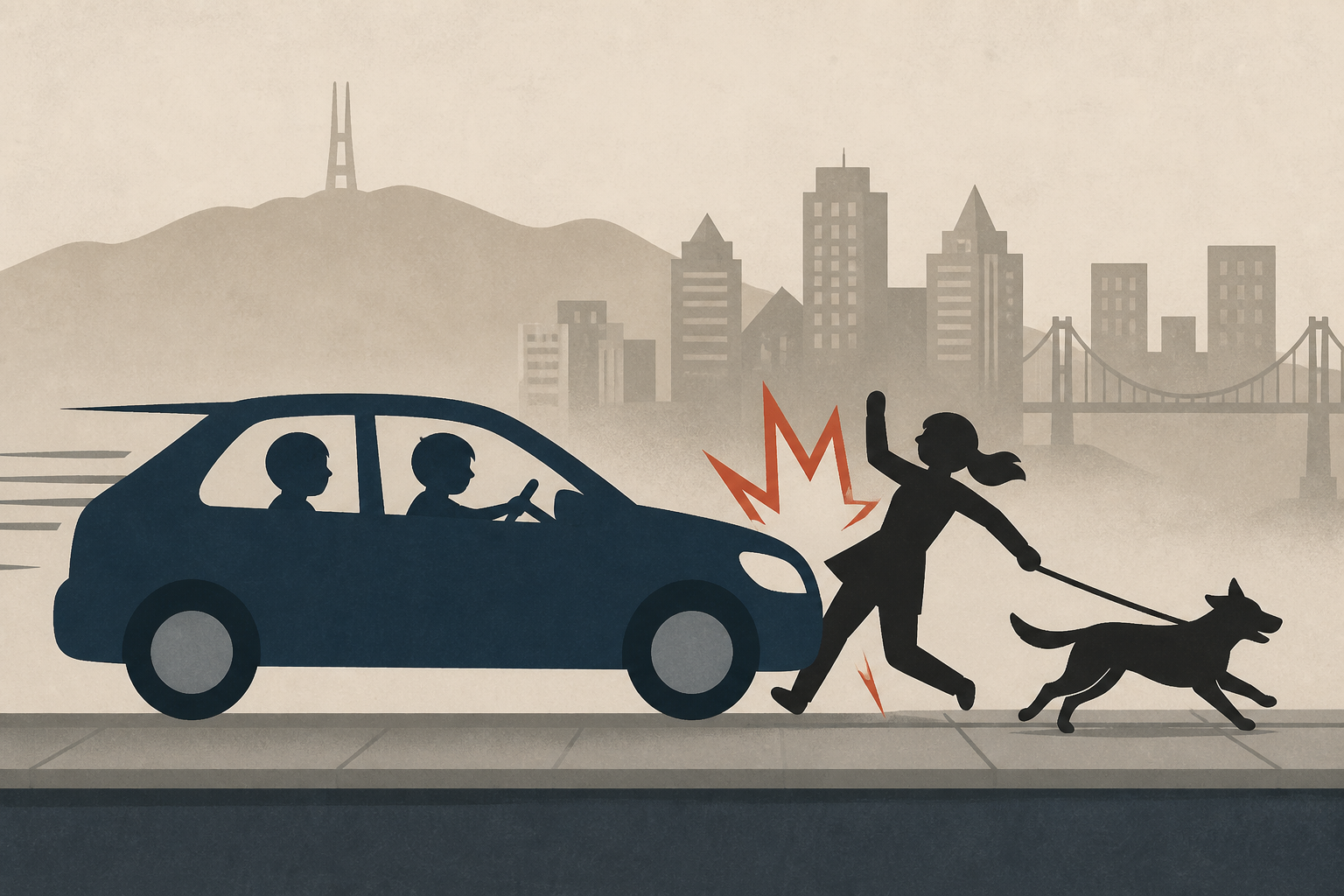 Child driving car hits, critically injures woman walking dog in Oakland; driver, child passenger also hurt