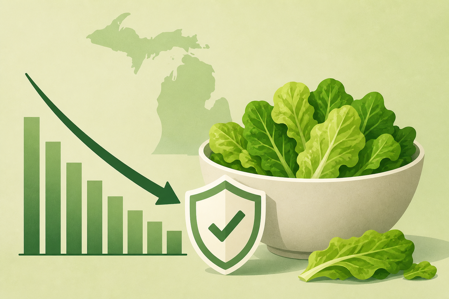 Michigan health officials say people can resume regular lettuce-eating habits as new cases of cyclosporiasis slow