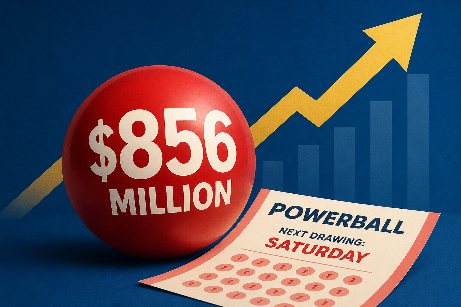 Powerball jackpot soars to $856 million, next drawing Saturday