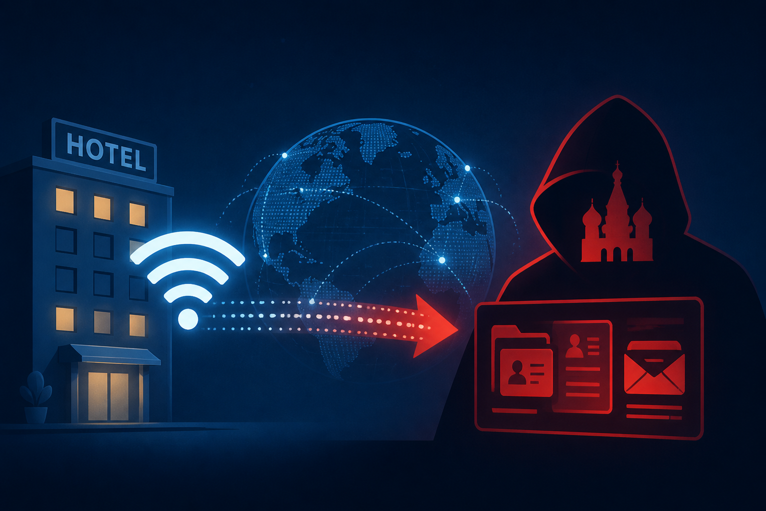 Hackers linked to Russia’s Foreign Intelligence Service intercepted hotel Wi-Fi worldwide to steal officials’ and executives’ data