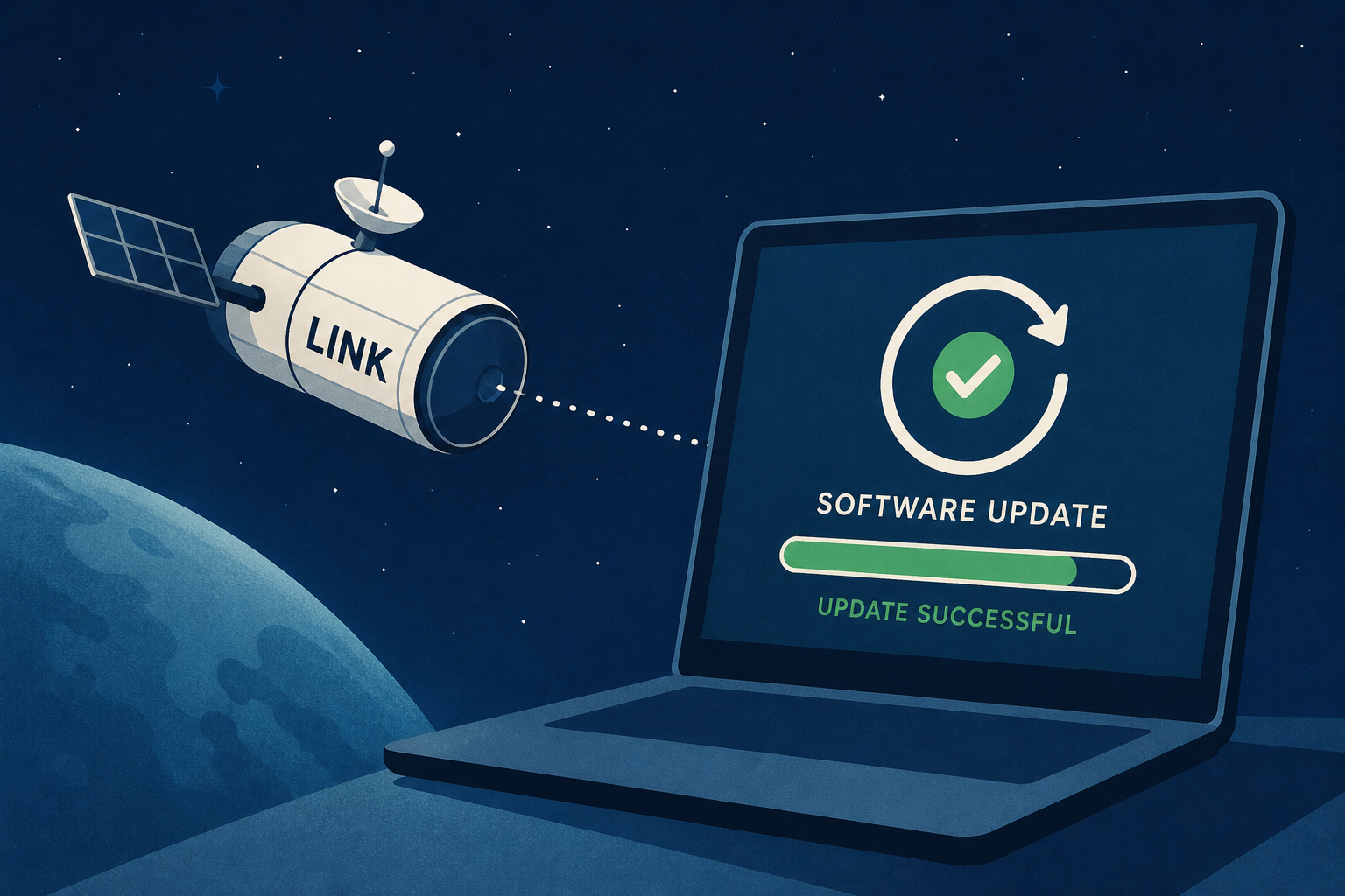 Next step for LINK spacecraft - a software update that won't make things worse. Are you listening, Microsoft?