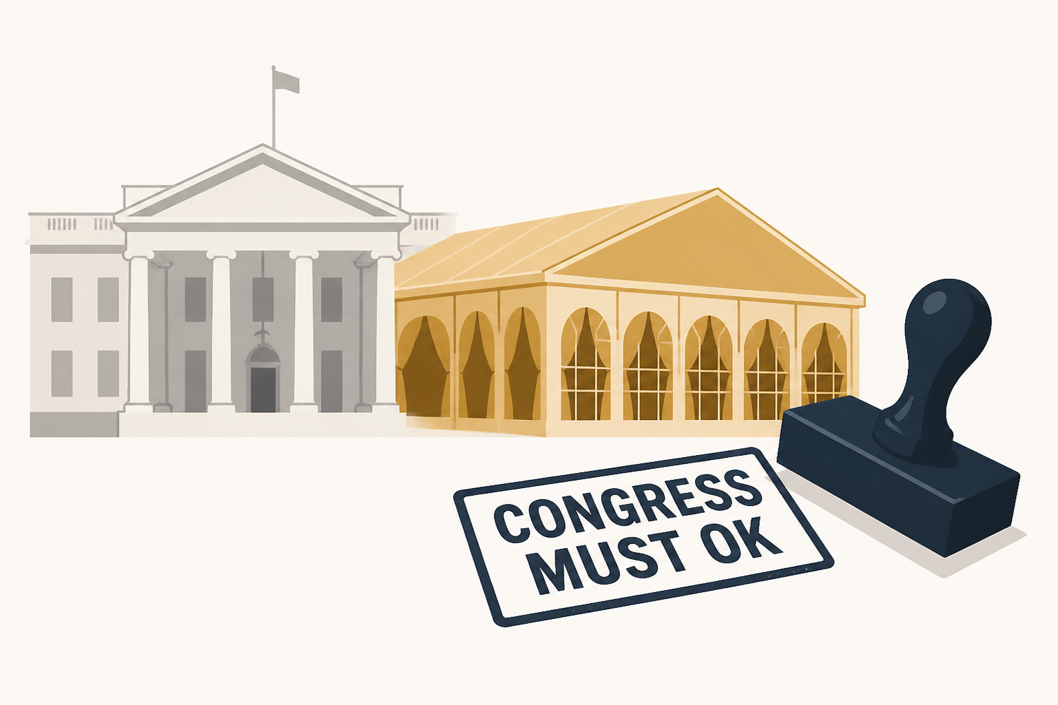 Appeals court says Congress must ok White House ballroom : NPR