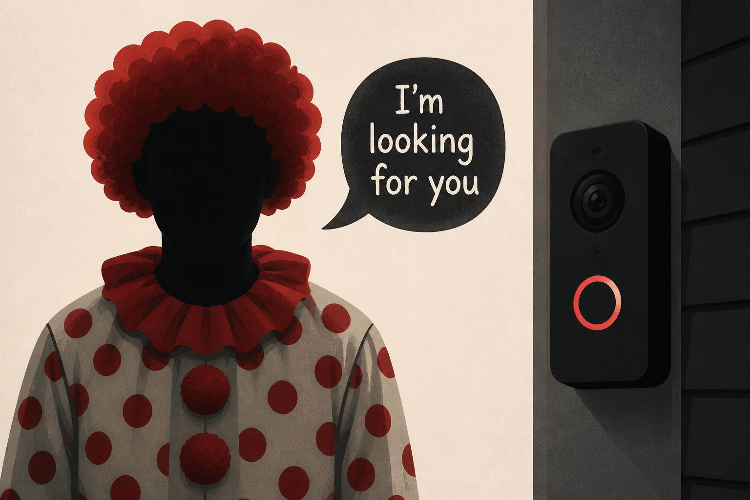 Teen in clown costume accused of killing elderly man, whispers ‘I’m looking for you’ on doorbell cam