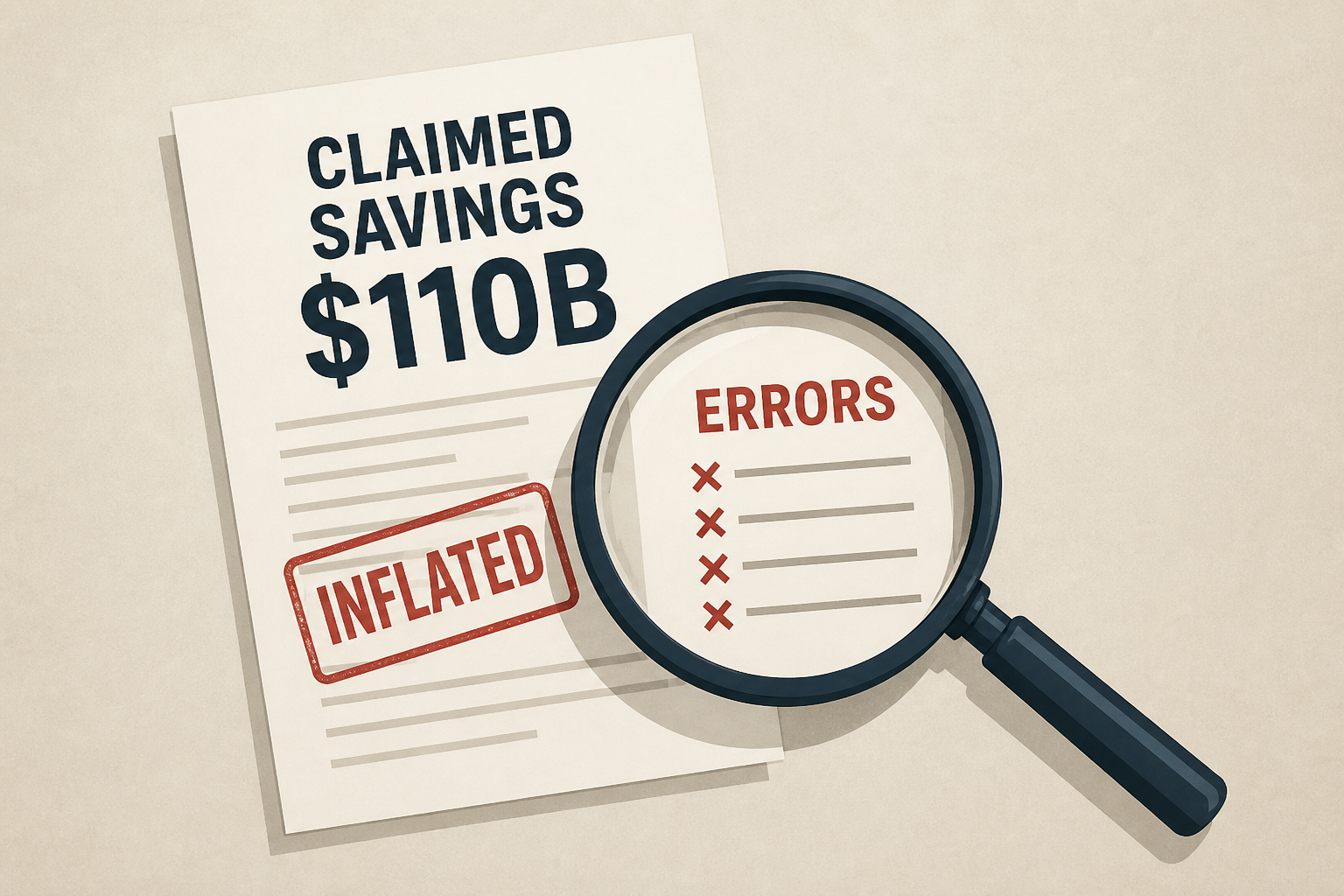 DOGE’s claim of $110B in savings was vastly inflated and riddled with errors: GAO