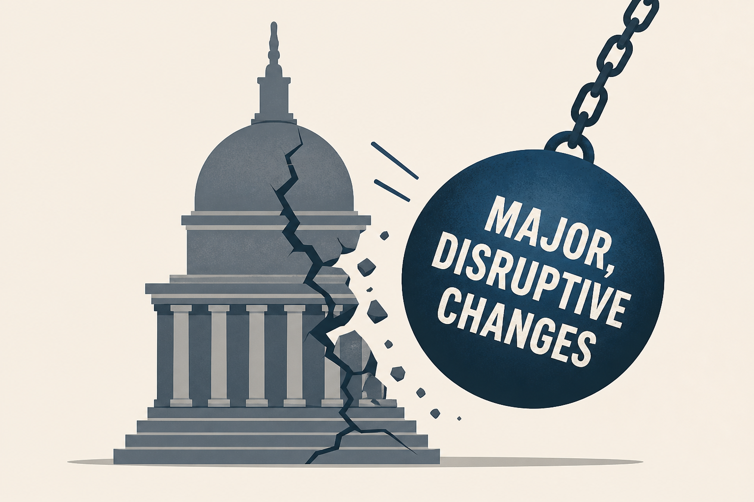Progressives are most likely to say the political system needs "major, disruptive changes"