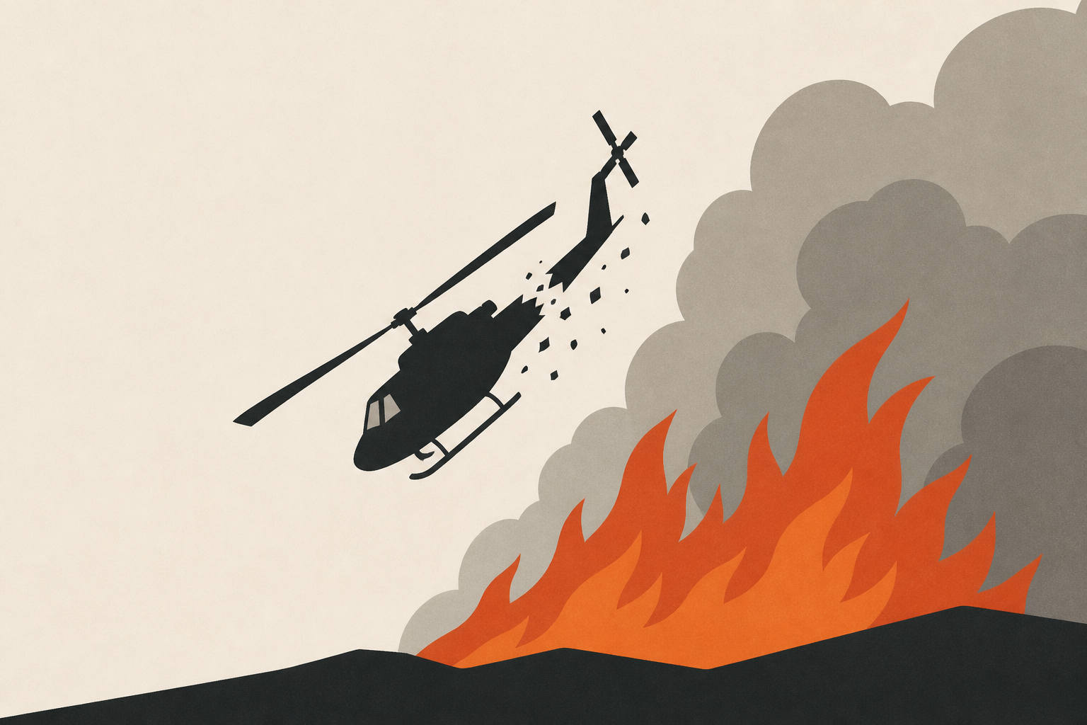 Helicopter crashes while fighting massive Widemouth 2 Fire in central Utah