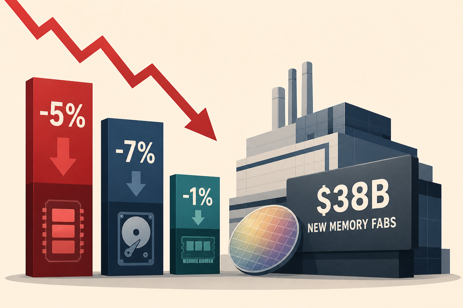 SK Hynix Drops 5% After Approving $38B in New Memory Fabs; Seagate Falls 7%, Micron Barely Dips