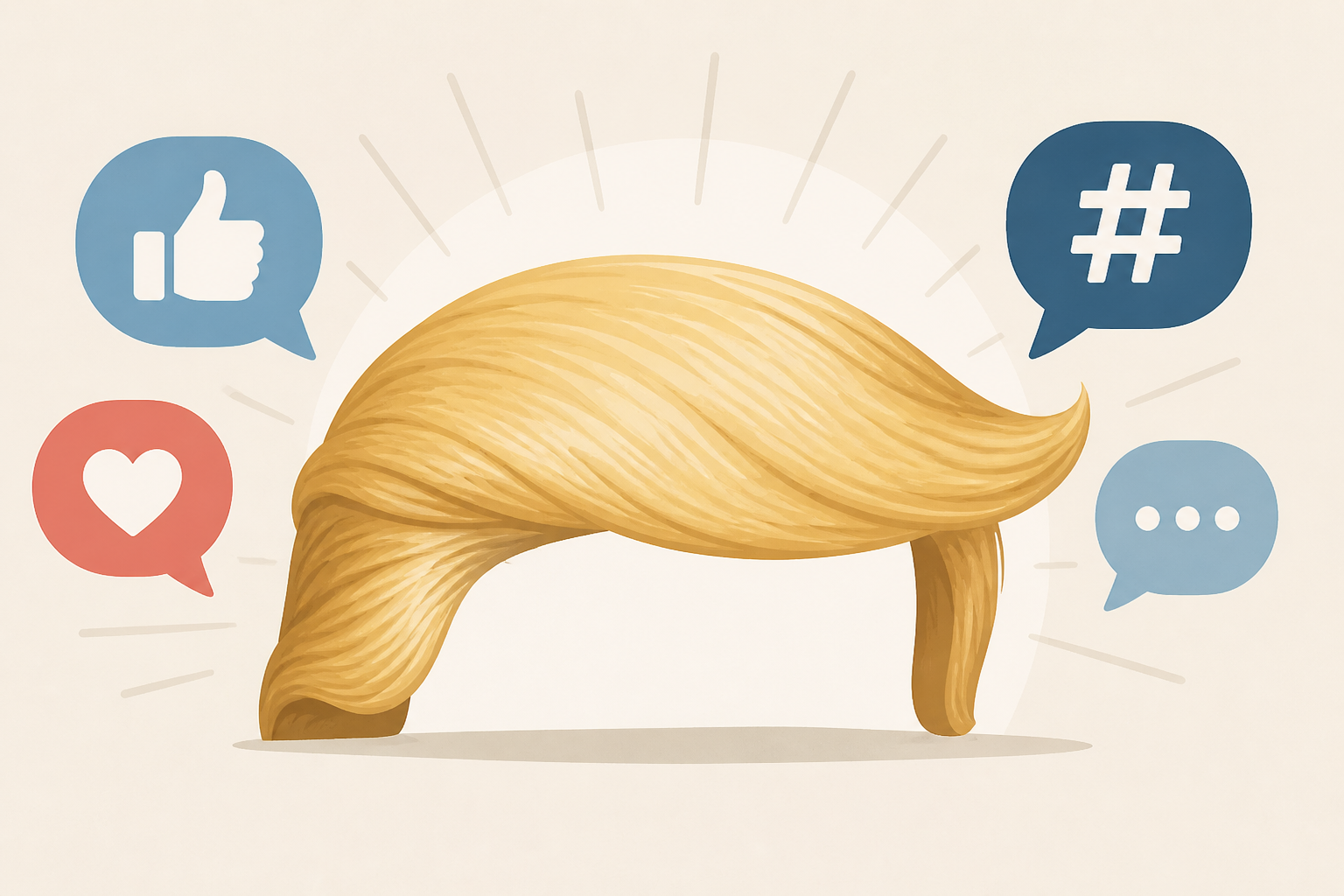 Trump's hair appears fuller, social media erupts