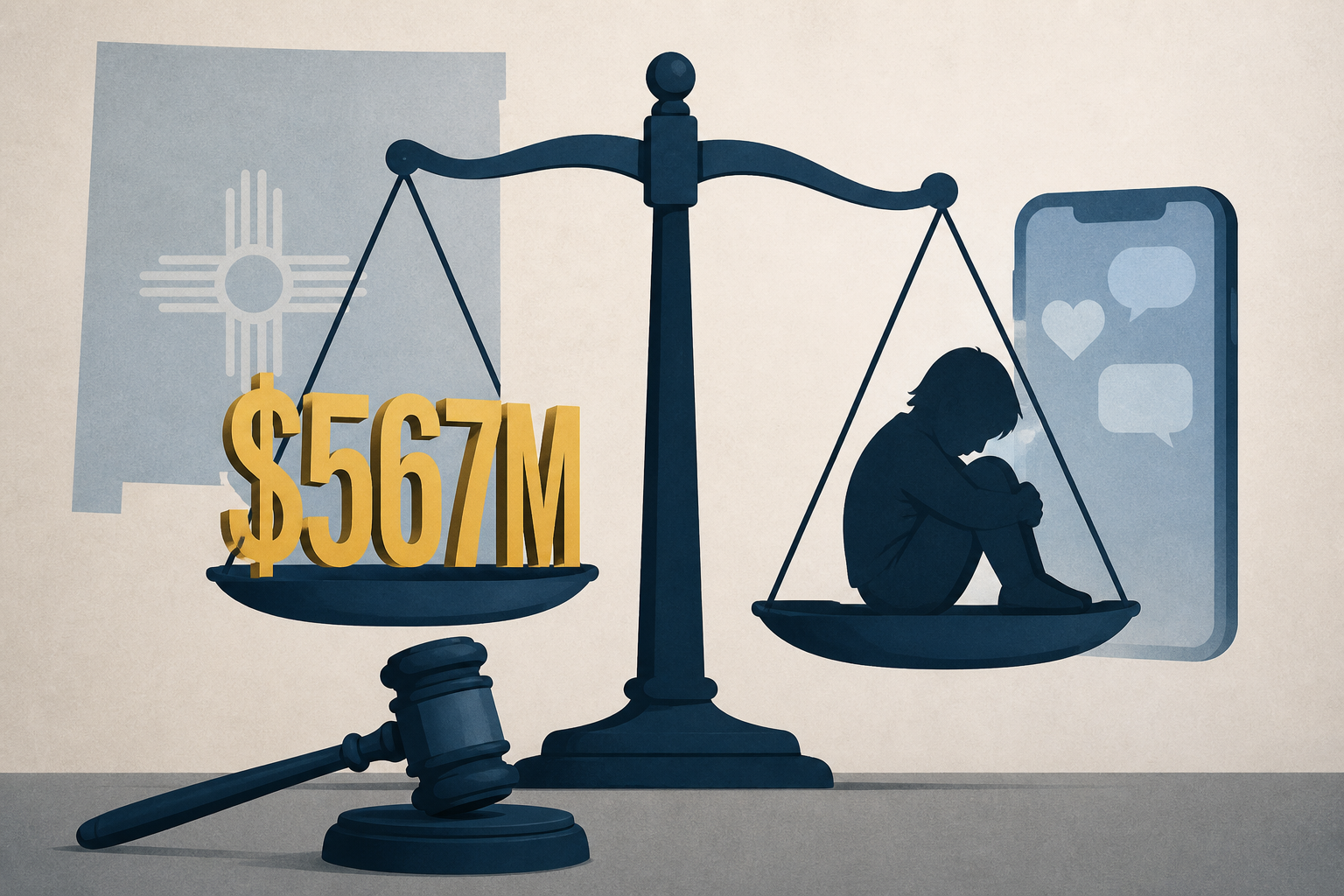 Meta ordered to pay $567M by New Mexico court over child mental health harm