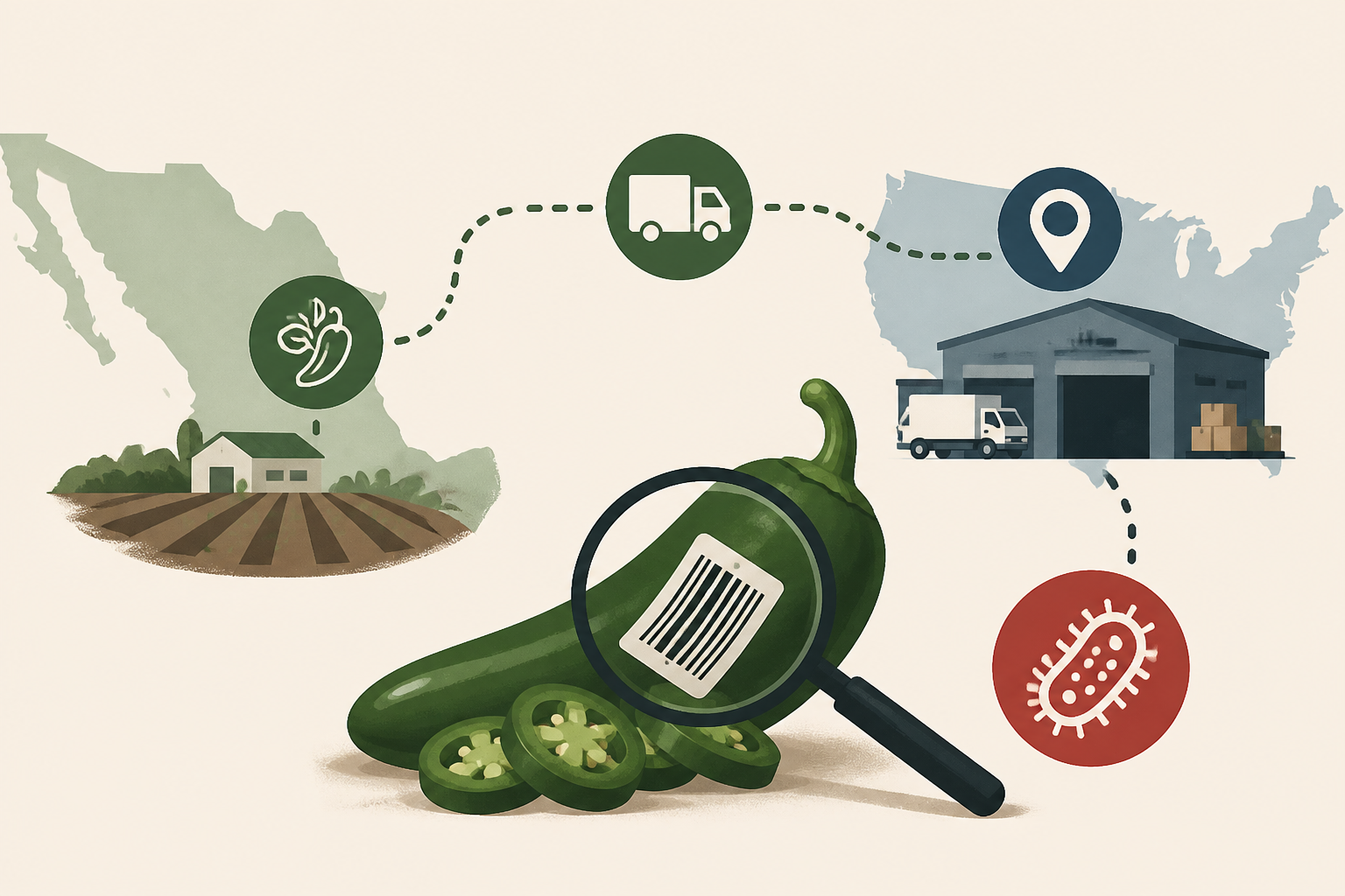 Jalapeños linked to a U.S. salmonella outbreak are tracked to a Mexican farm and a distributor