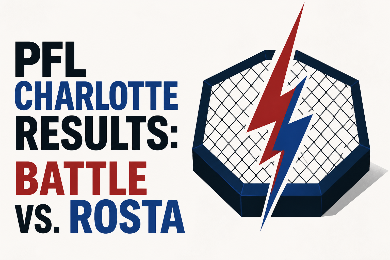 PFL Charlotte results: Battle vs. Rosta