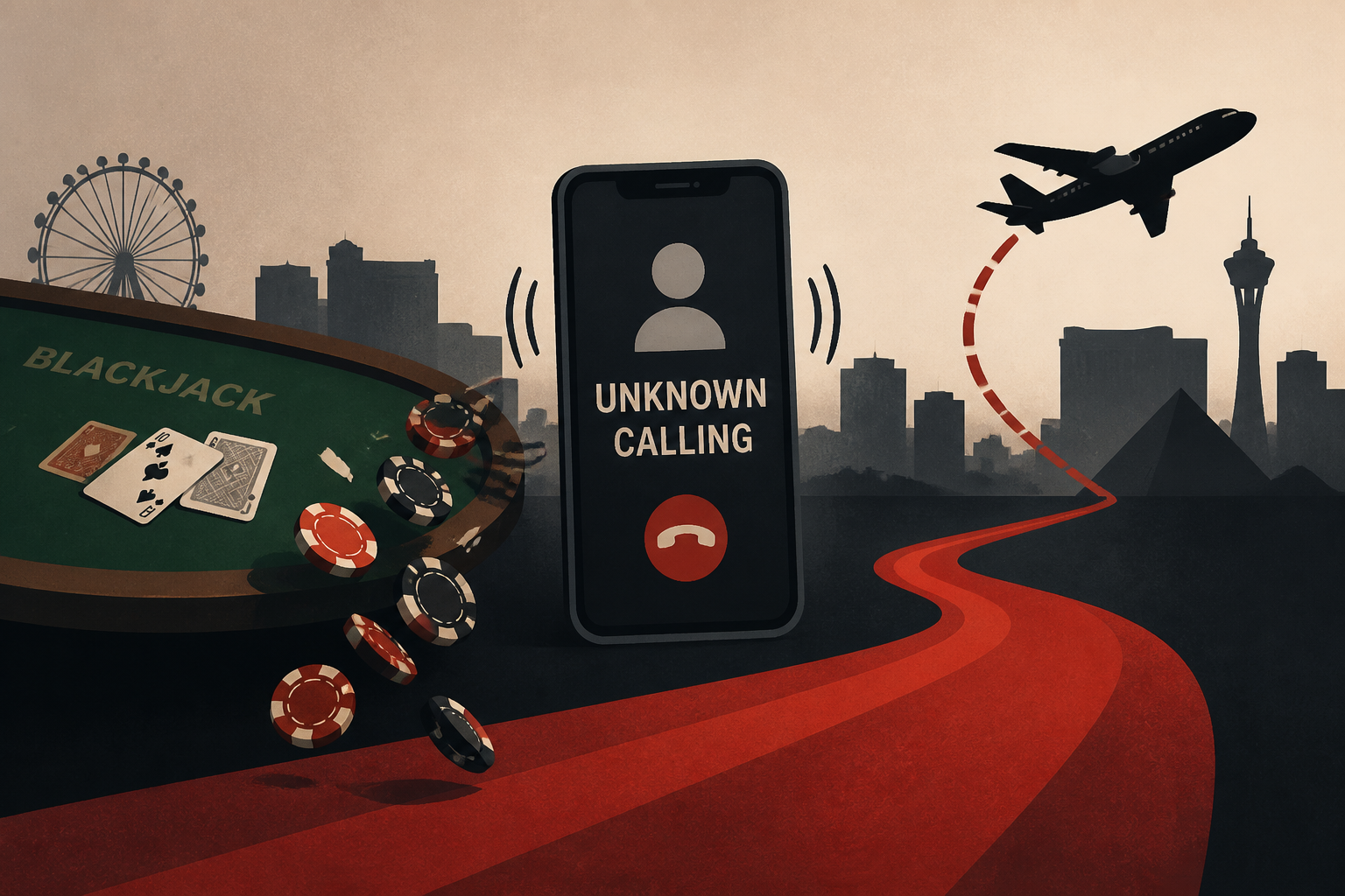 Blackjack losses, a chilling phone call and a diverted flight cap a chaotic Las Vegas vacation