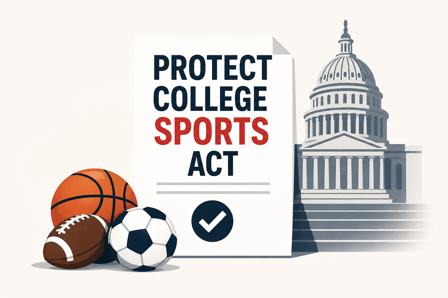 President Trump pumps up the 'Protect College Sports Act' as the Senate works to pass it