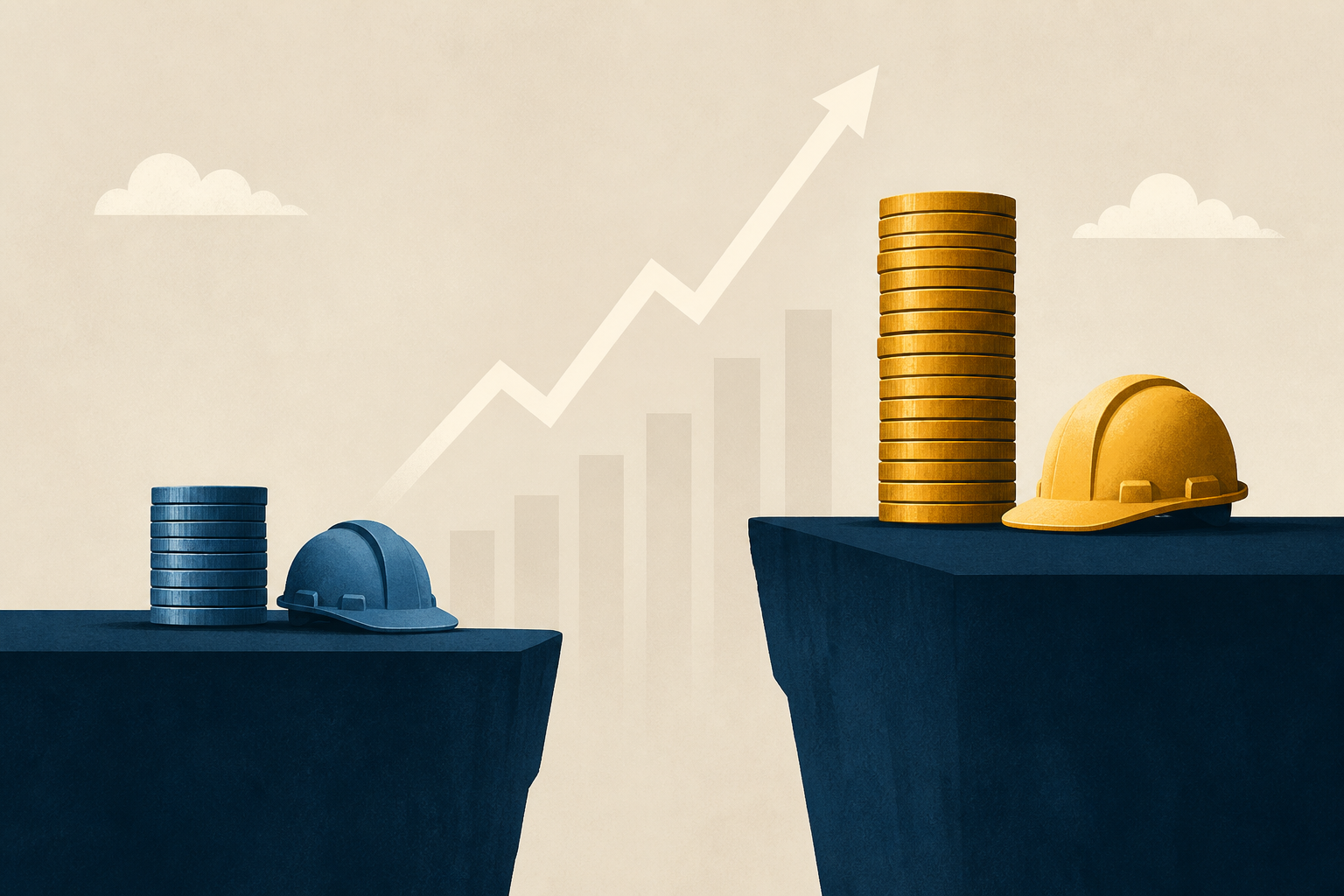 Construction wages reveal a growing divide in America's job market