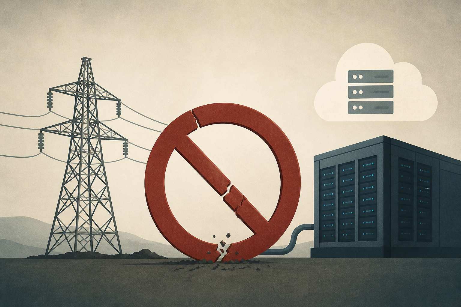 Port Washington's data center power line construction dealt major blow