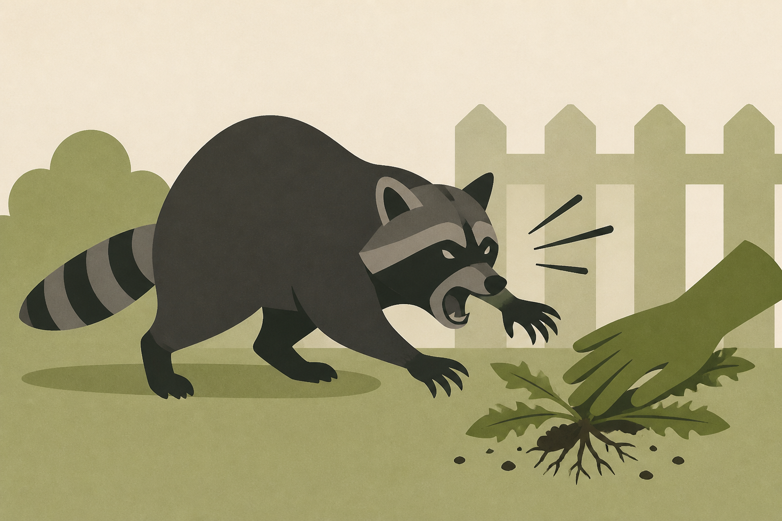Providence woman attacked by raccoon while pulling weeds in backyard