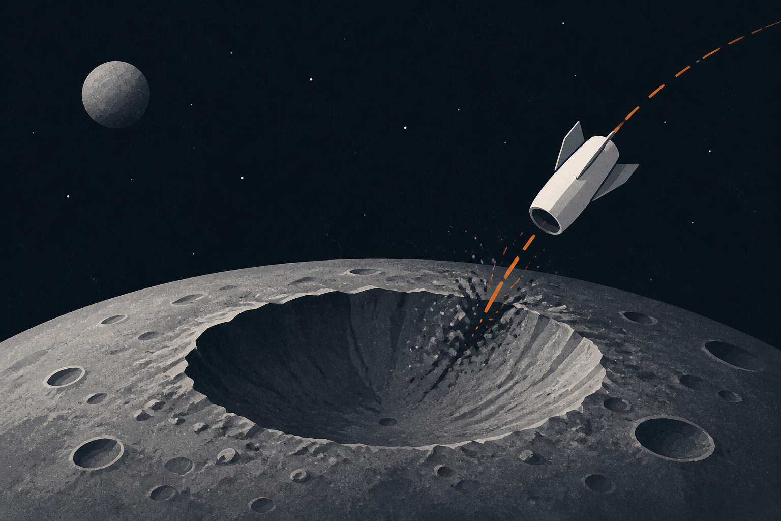 New Moon crater revealed in first pictures of Space X crash