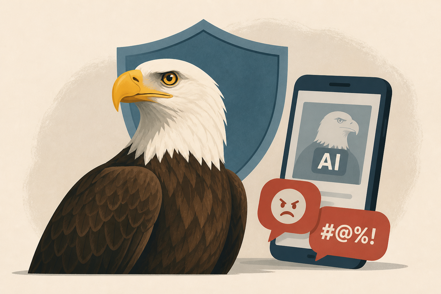 Jackie the bald eagle's caregivers combat AI photos, harassment