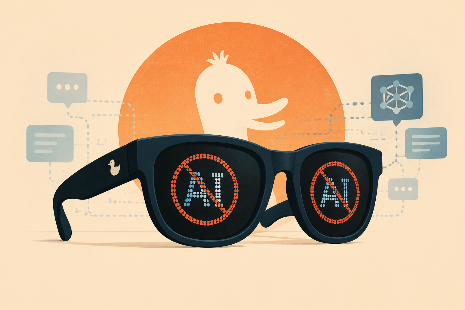 DuckDuckGo's anti-AI sunglasses are a viral hit