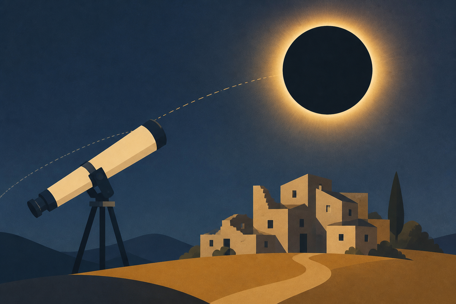 Once-abandoned Spanish village becomes NASA's eclipse hotspot