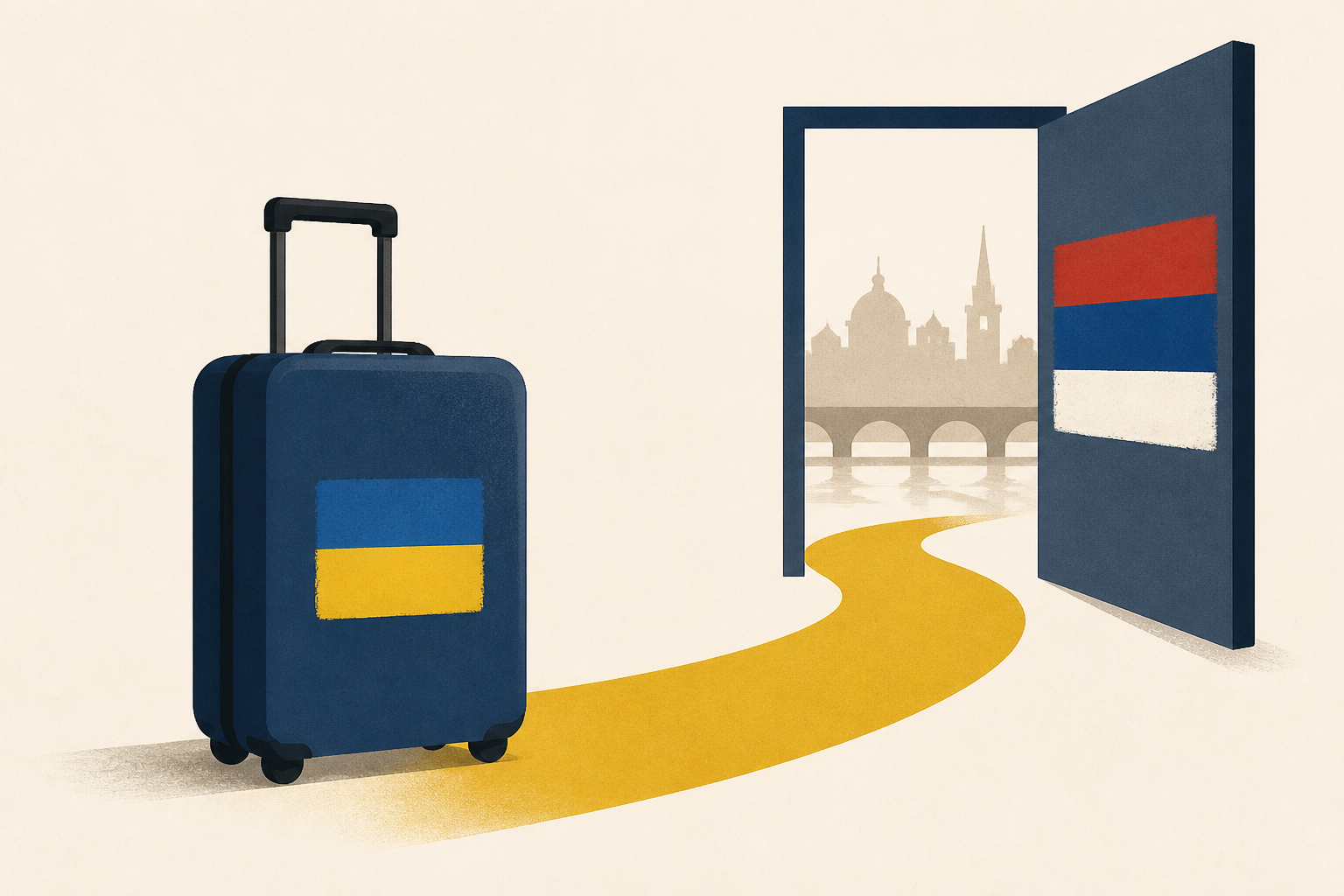 Ukraine's Zelenskyy arrives for first visit to Russia-friendly Serbia
