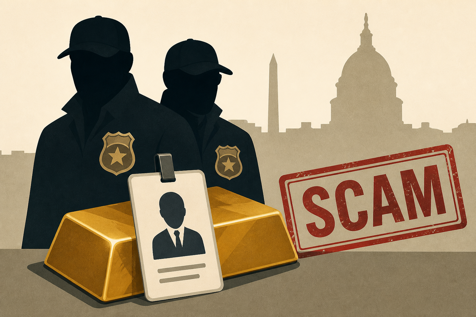 2 men charged for posing as federal agents in Washington gold scam
