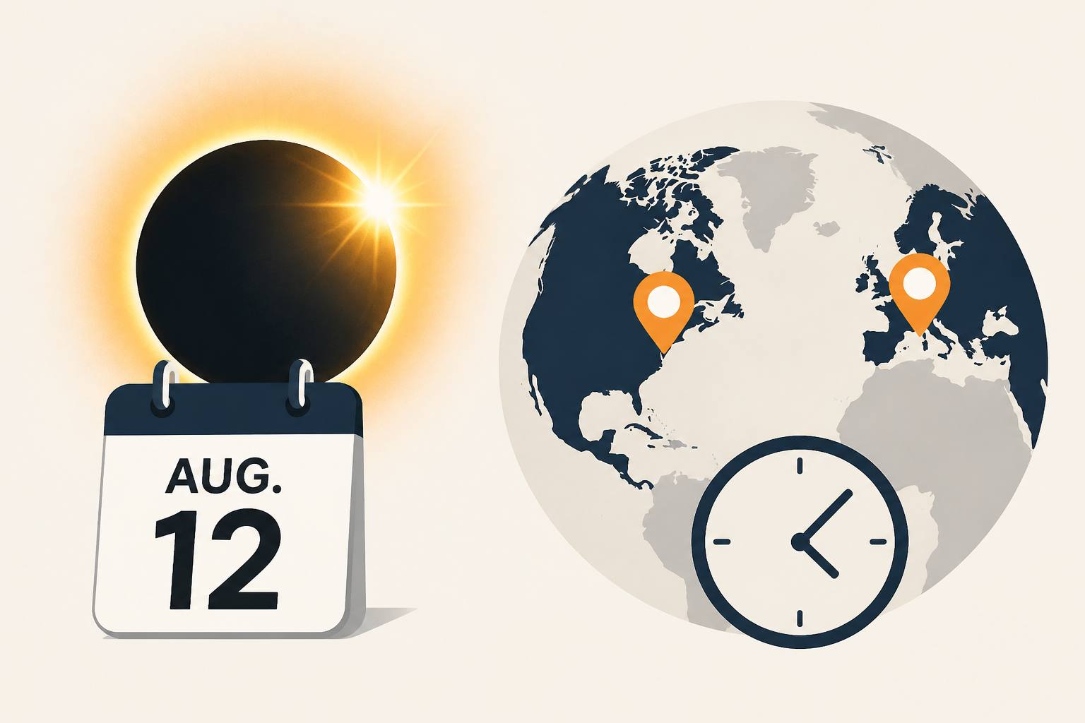 Where and when to see the Aug. 12 solar eclipse - exact times for North America and Europe