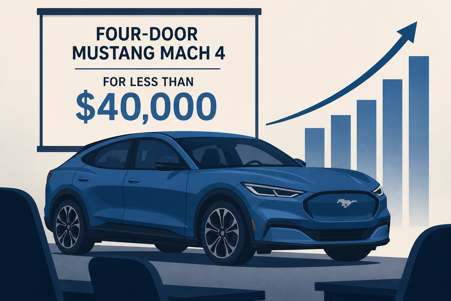 Ford Shows Dealers A Real Four-Door Mustang Mach 4 For Less Than $40,000