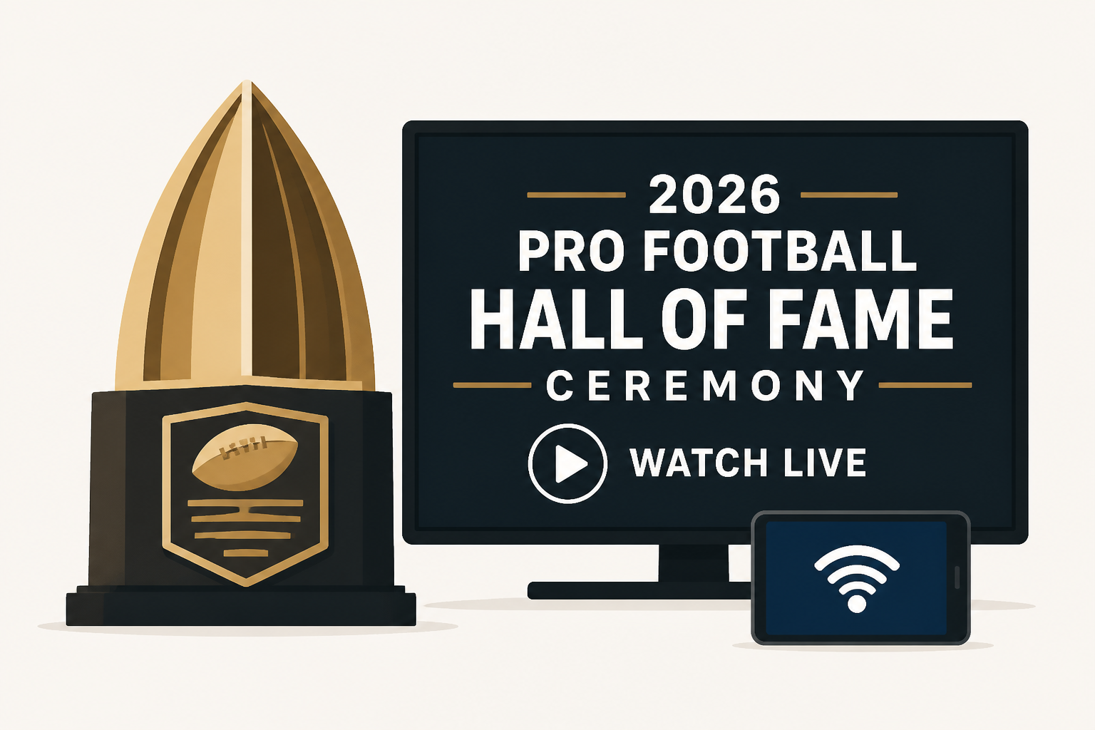 2026 Pro Football Hall of Fame ceremony: Where to watch, TV, live stream