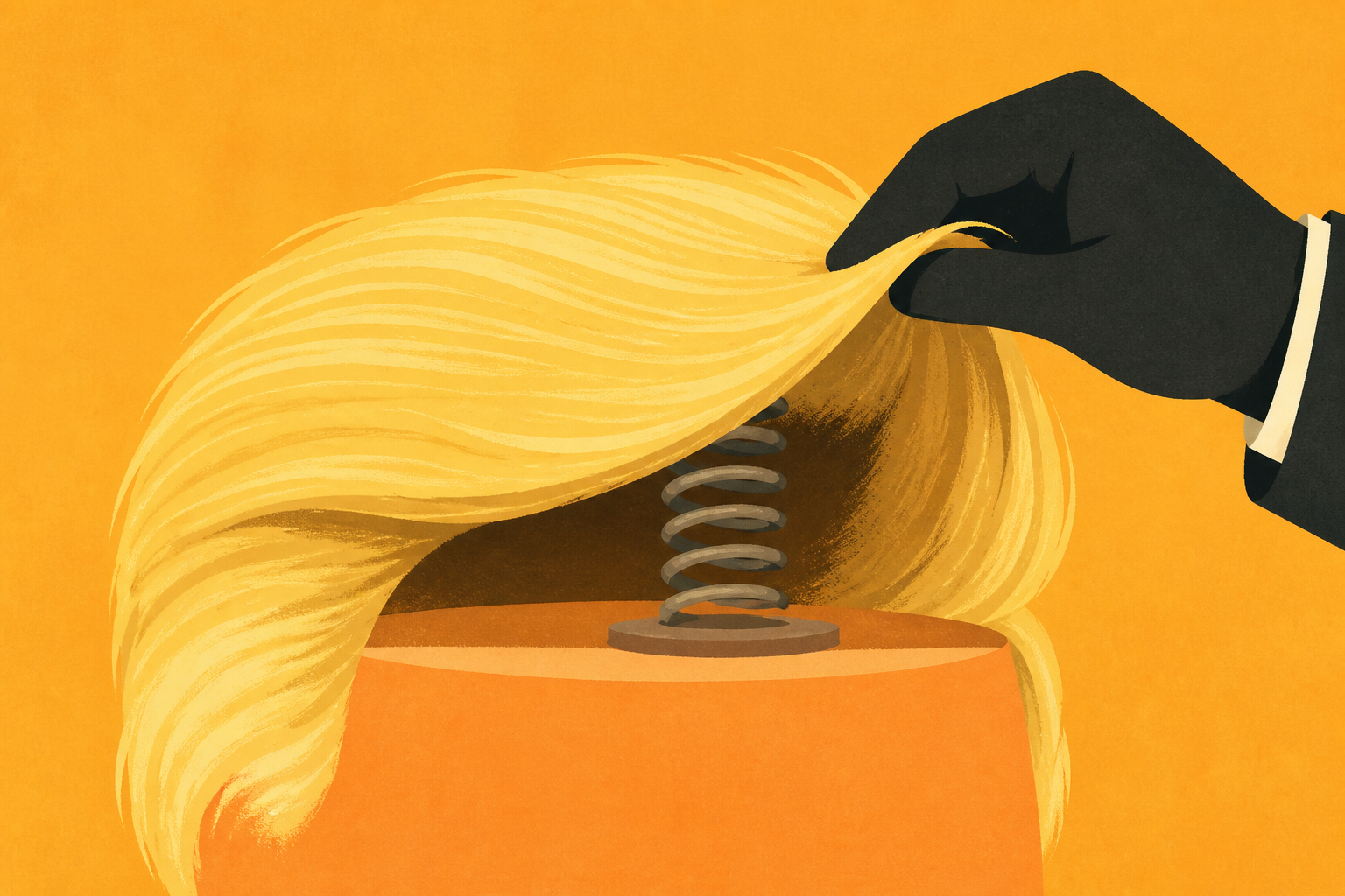 Trump Goons Reveal Trick Behind His Fluffy New Hair