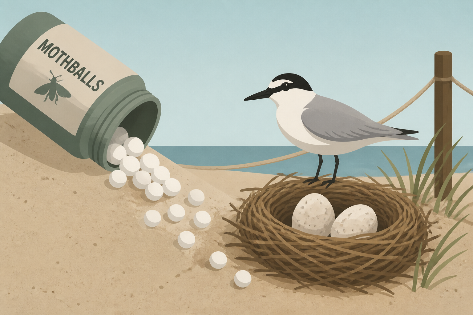 St. Pete Beach owners charged for allegedly dumping mothballs near bird nests