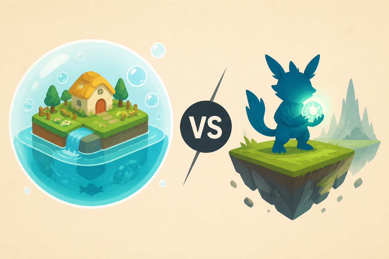 Pokemon Pokopia's Bubbly Basin DLC is great, but Palworld does one thing better