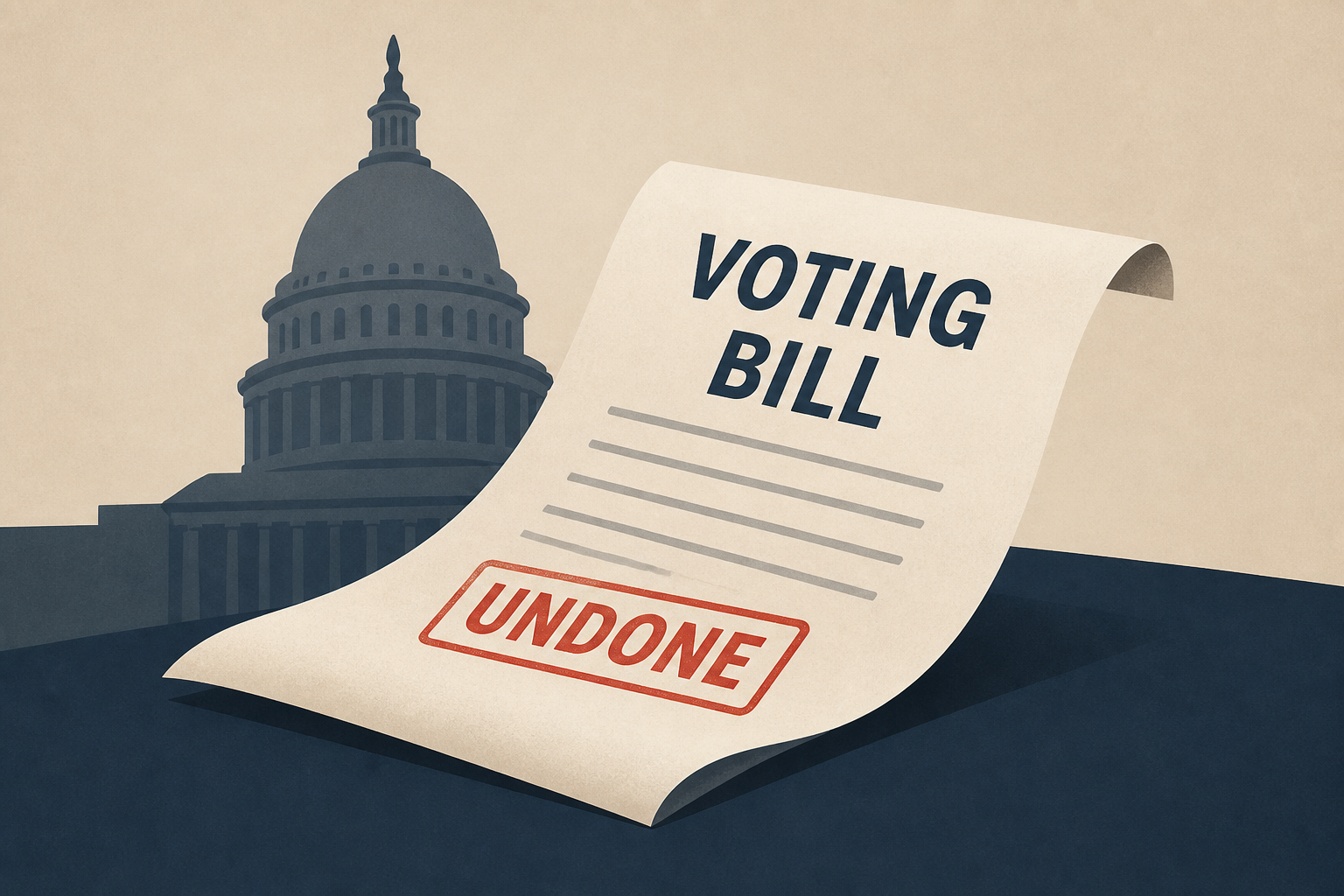 Senate Bows to Reality, Leaving Trump’s Voting Bill Undone