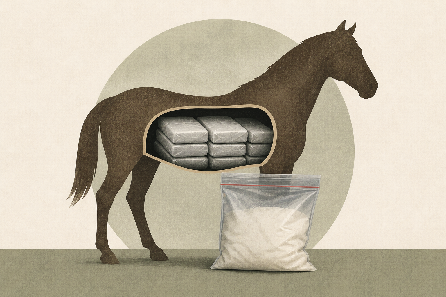 Oklahoma rescue takes in 6 horses agents say were used to disguise 353 pounds of cocaine