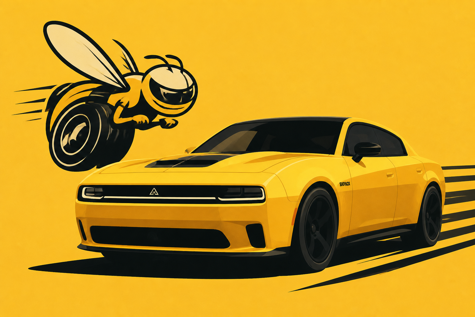 The Super Bee Is Back In The Form Of A 600-HP Dodge Charger Sixpack