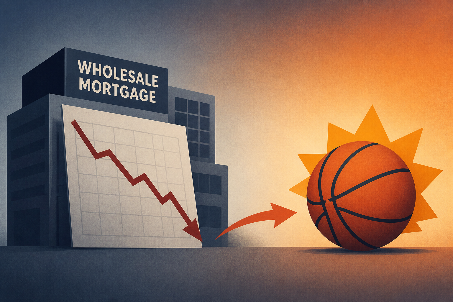 Could the struggles of United Wholesale Mortgage impact the Phoenix Suns?