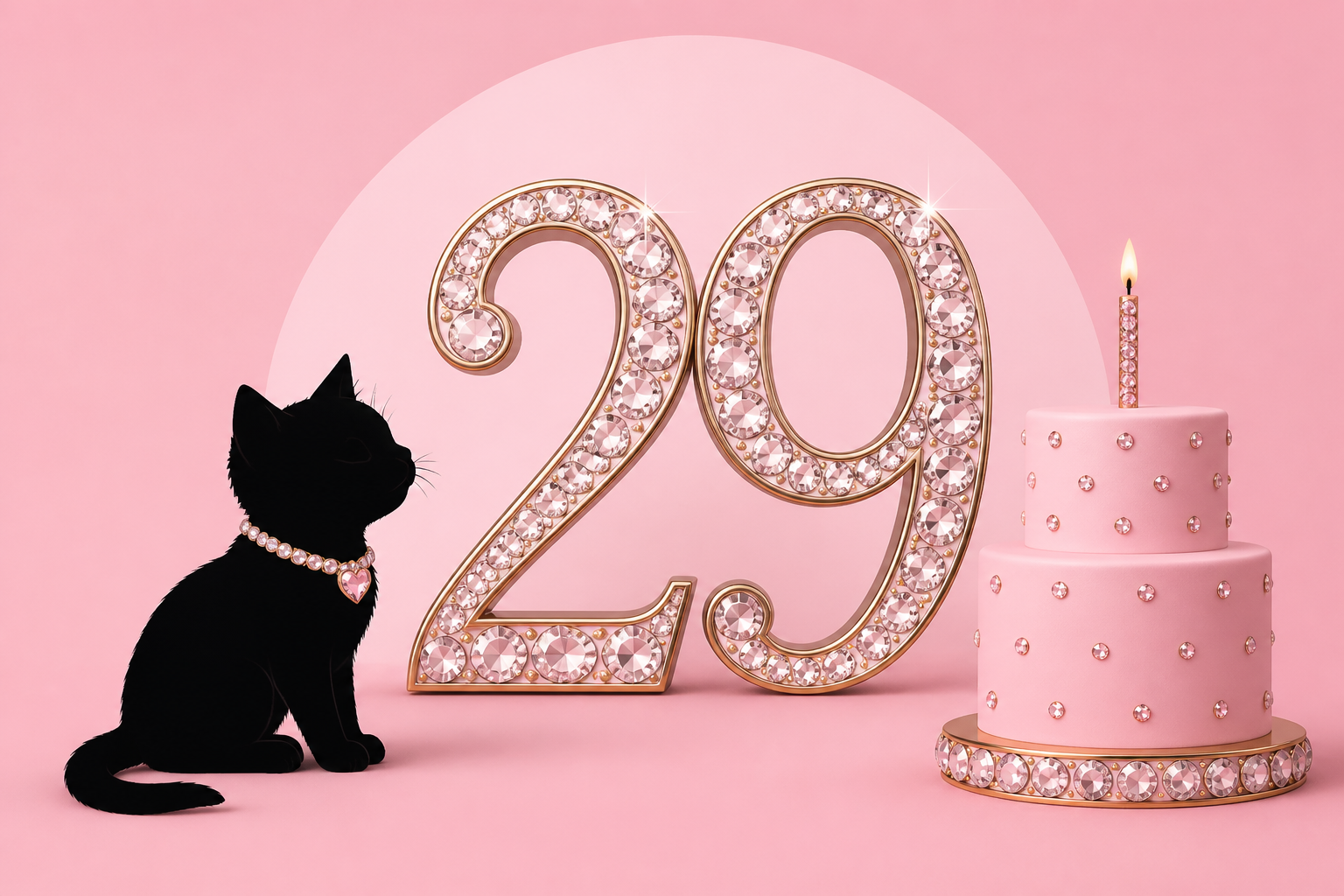 Kylie Jenner Celebrates 29th Birthday With Kitten, Bejeweled Theme