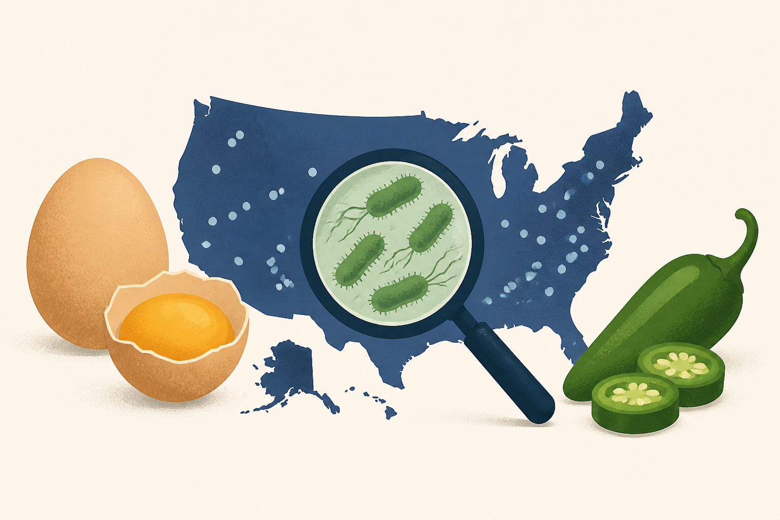 CDC tracks 2 Salmonella outbreaks tied to eggs, restaurant-chain jalapenos in 30 states