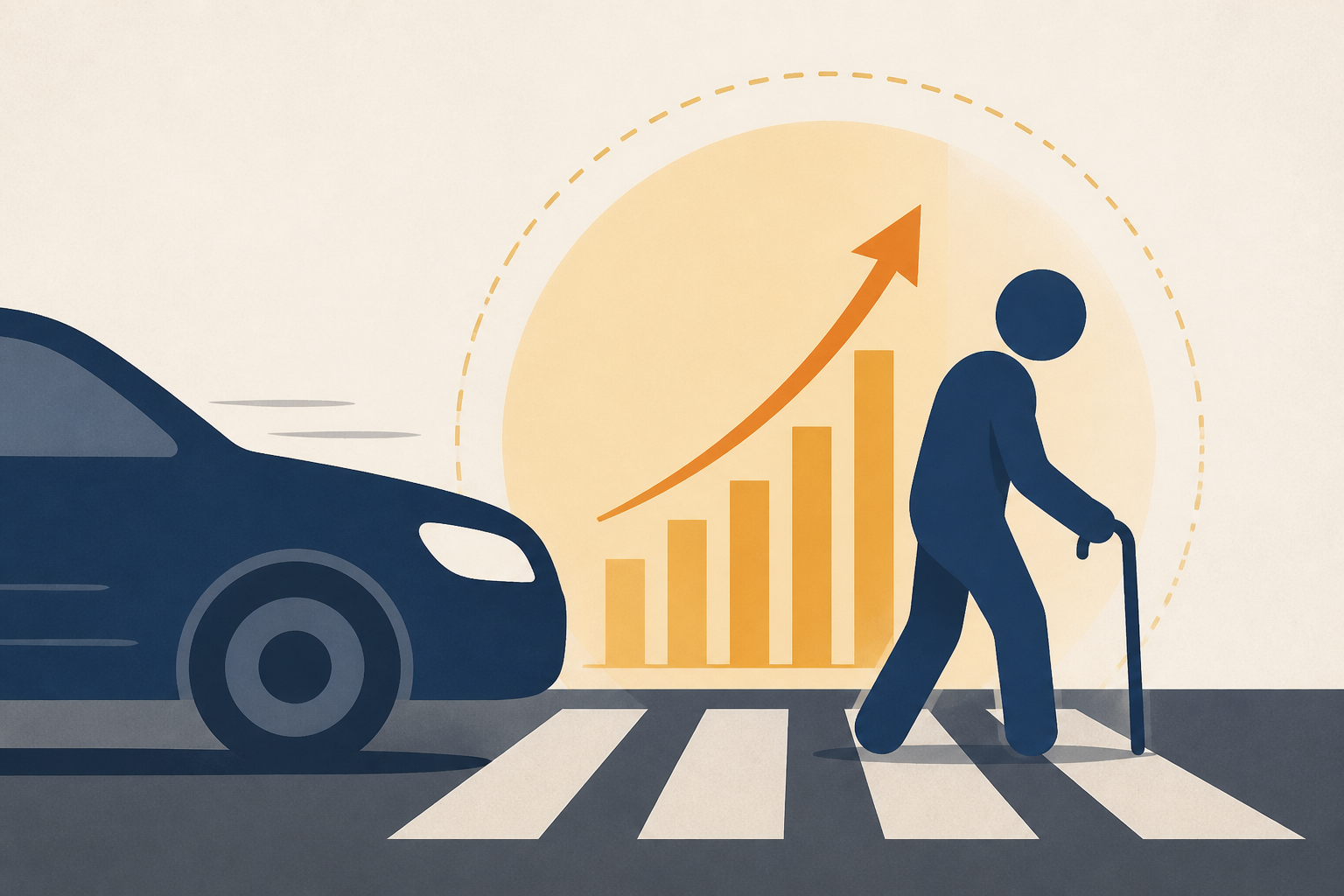 Why Older Pedestrians Are More Likely to Die After Being Hit by a Car