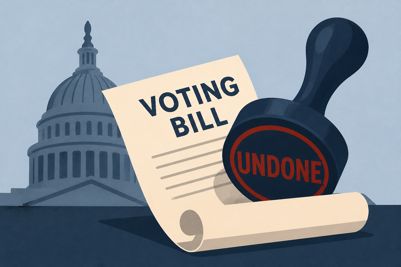 Senate Bows to Reality, Leaving Trump’s Voting Bill Undone