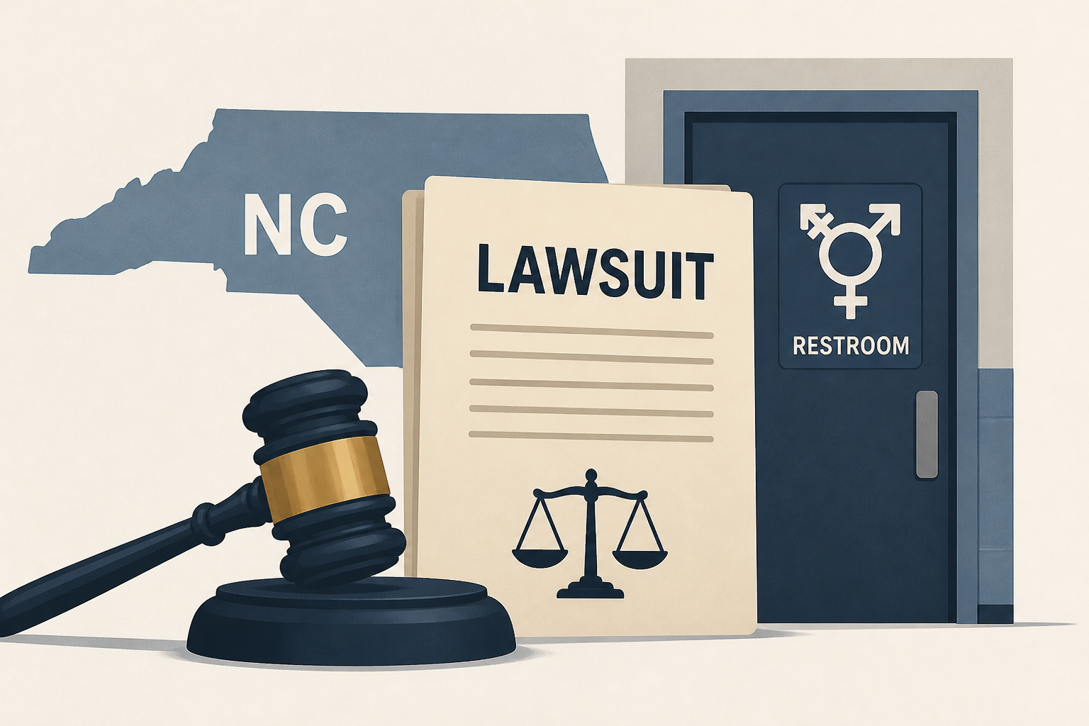 North Carolina dad sues school district over transgender bathroom disclosures