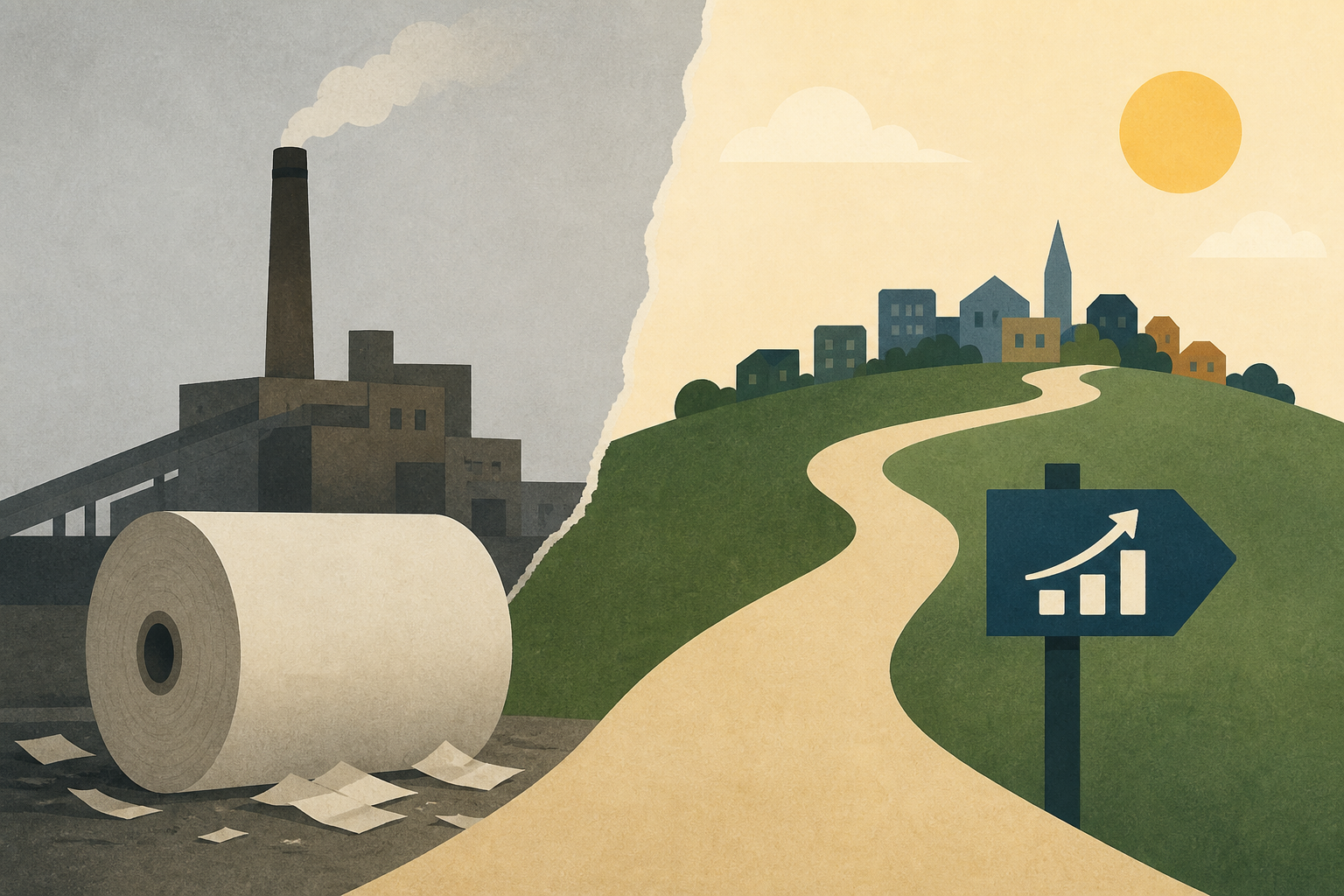 A Maine Town, Once Dependent on a Paper Mill, Tries to Move On
