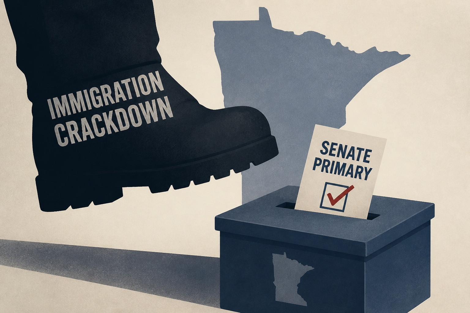 Trump's immigration crackdown looms over bruising Minnesota Senate primary