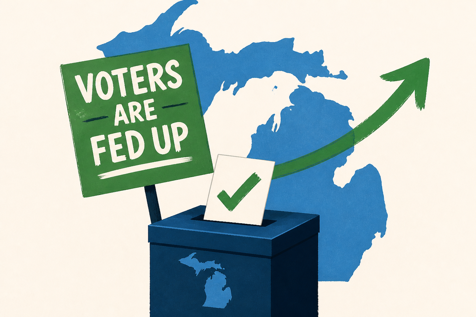 ‘Voters are fed up’: Michigan primary forces Democratic party to accept leftwing shift