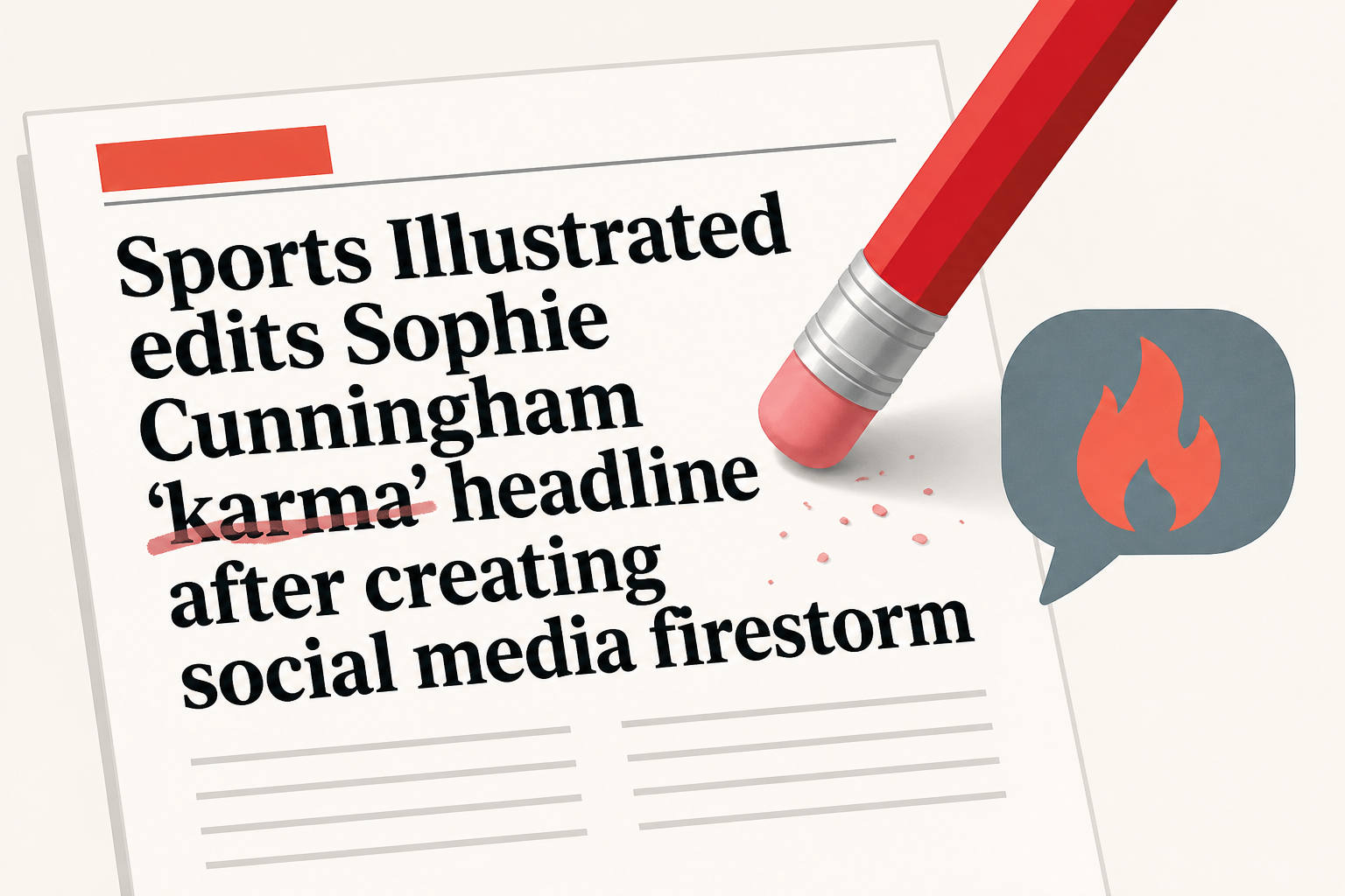 Sports Illustrated edits Sophie Cunningham 'karma' headline after creating social media firestorm