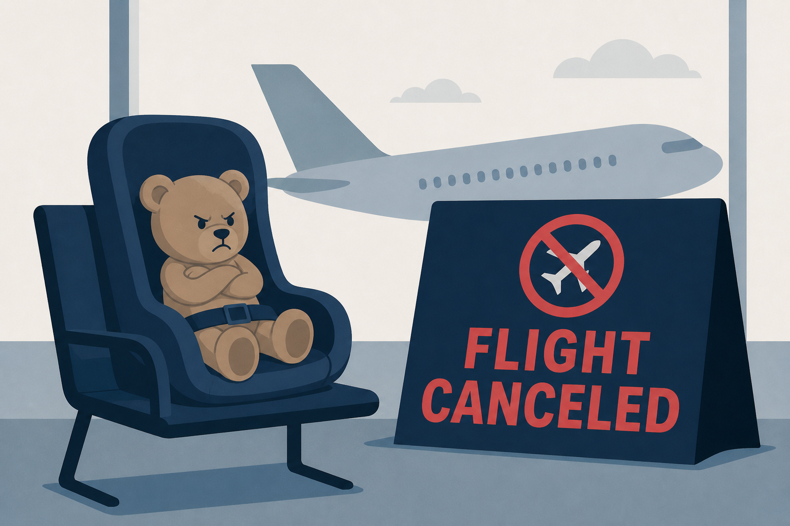 Flight Is Canceled After a Child Refuses to Be Seated