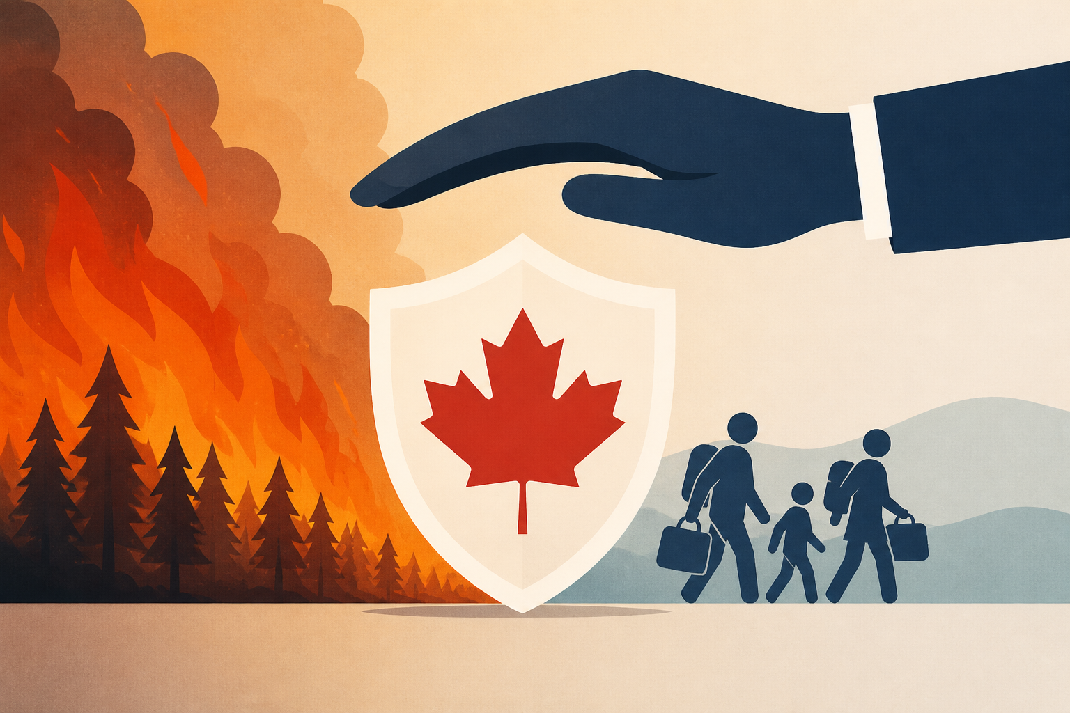Canadian government steps in as ‘out of control’ wildfires force thousands to flee