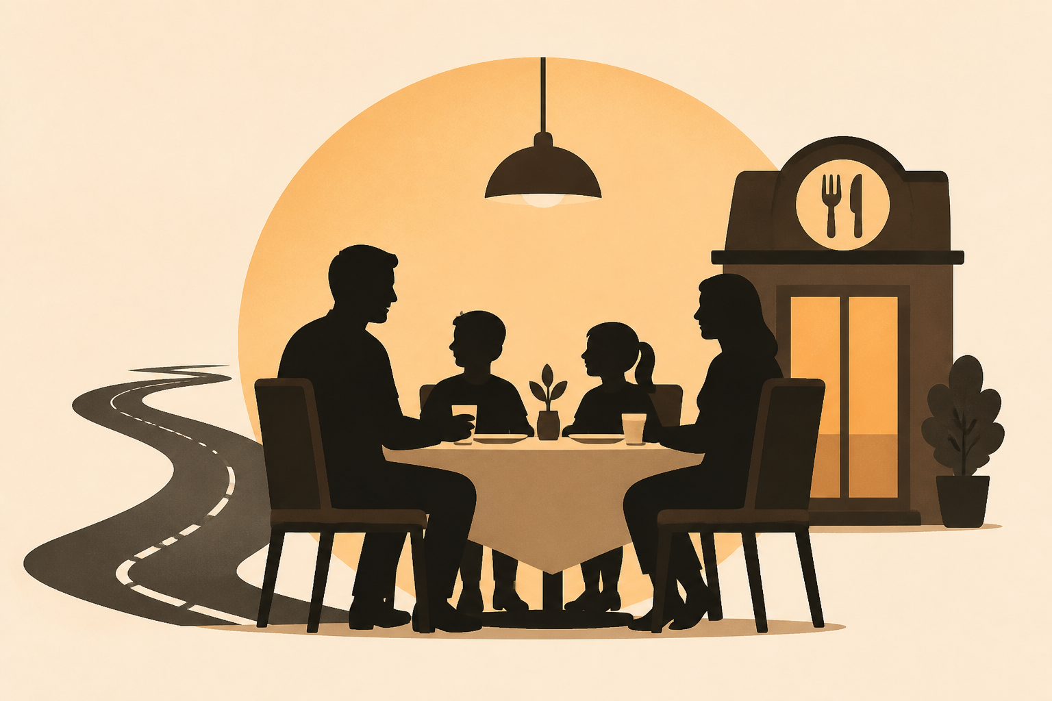 Man Takes Family to Restaurant After Road