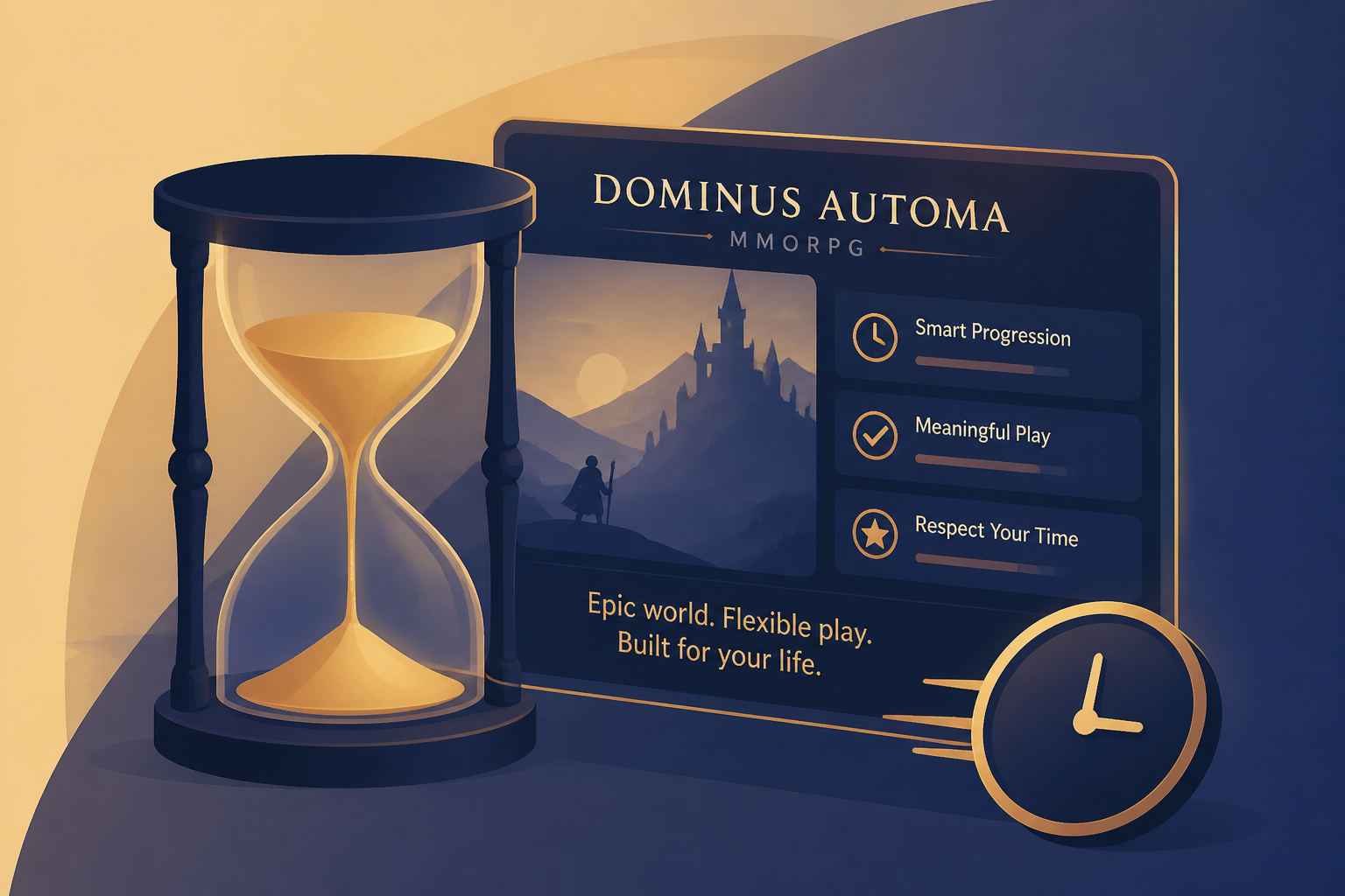 Dominus Automa is a new MMORPG "for busy adults who don't have endless hours to play"
